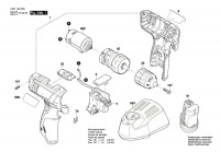 Bosch 3 601 JE2 001 Gsr 1080-2-Li Cordless Drill Driver 10.8 V / Eu Spare Parts